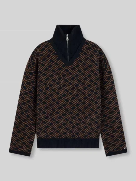 Sweter Tommy Hilfiger granatowy