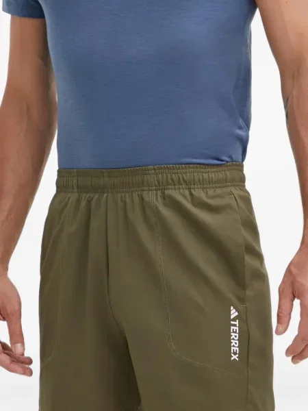 Csíkos tornaterem rövidnadrág Adidas nyomtatás kék
