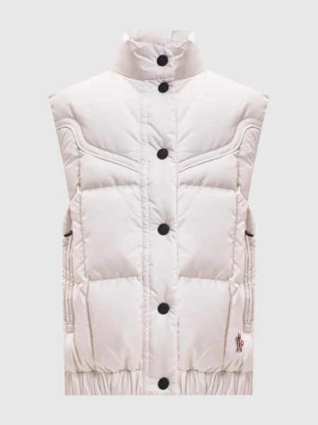 Пуховый жилет Moncler Grenoble бежевый