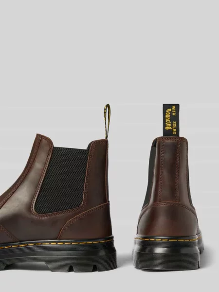 Buty chelsea z naturalna skóra z naszywka z logo Dr. Martens