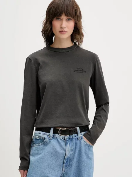 Блуза с дълги ръкави Dickies сиво