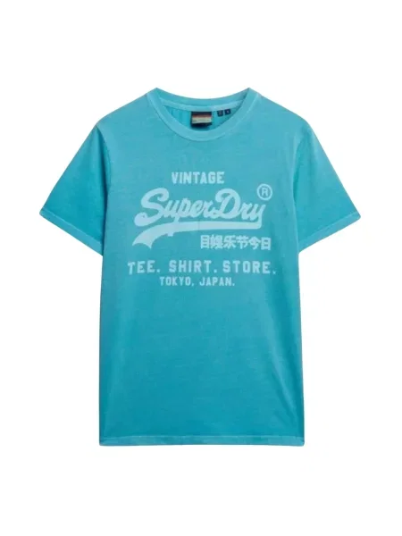 Koszulka Superdry Vl Neon Relaxed niebieska