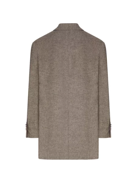 Sacou Tagliatore cu model herringbone maro