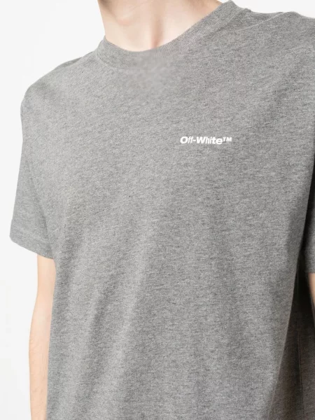Μελανζέ μπλούζα Off-white με σχέδιο λευκό