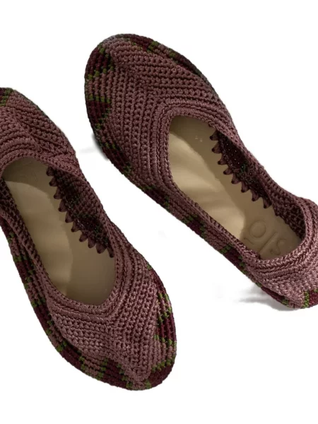 Balerini Slo_hand_made tricotate roz