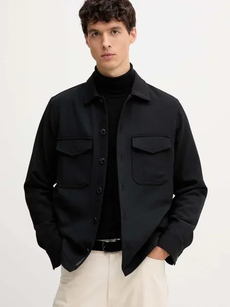 Шерстяная демисезонная куртка Rag & Bone черная