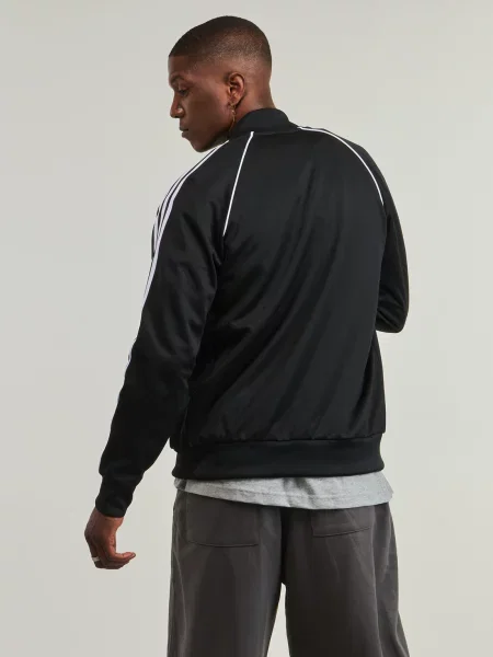 Bunda adidas Originals Adicolor Classics Sst Track Jacket Black/ White XL bílá