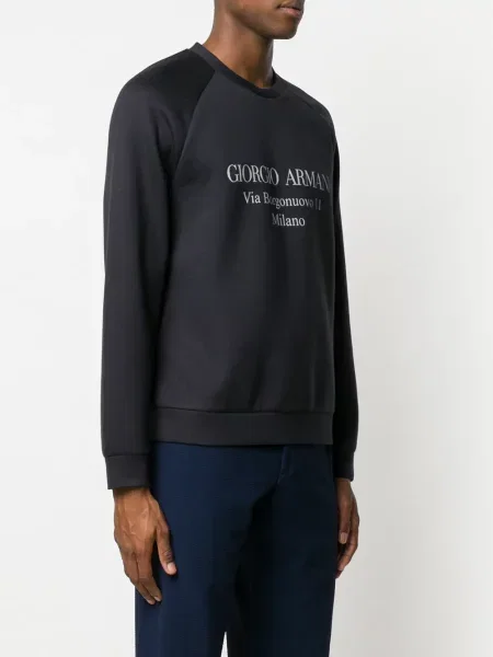 Mikina Giorgio Armani modrá