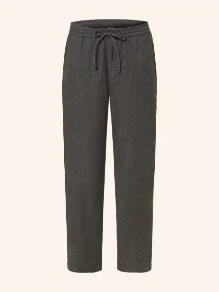 Black Palms Spodnie Flanny W Stylu Dresowym grau czarne