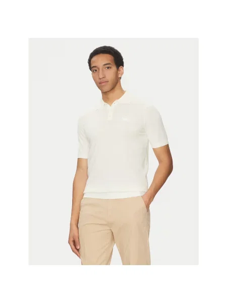 Robe di Kappa Polo marškinėliai Robe Giovani Écru Regular Fit