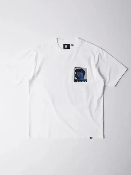 By Parra t-shirt Nothing please z nadrukiem biały