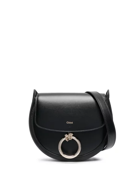 Geanta crossbody Chloé din piele negru