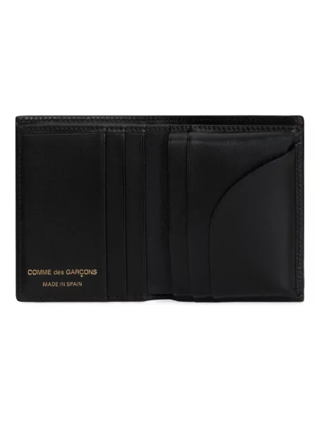 Portfel Comme Des Garcons skórzany w grochy czarny