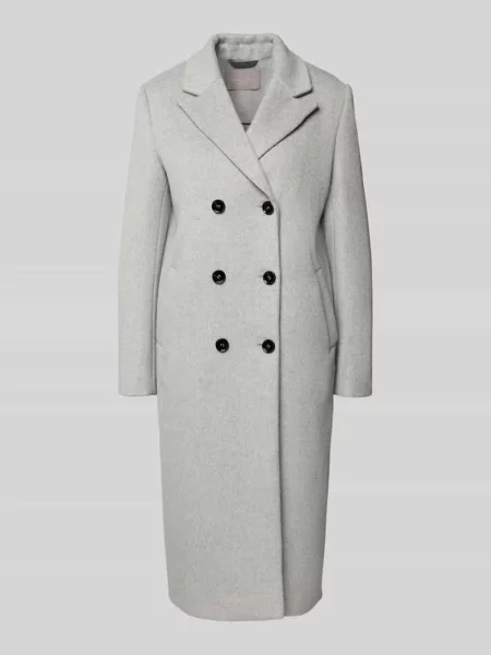 Płaszcz wełniany krój regular fit z dodatkiem Christian Berg Woman Selection