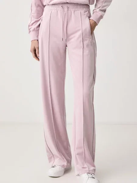 Guess pantaloni de trening pentru femei din velur AMALIA roz