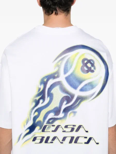 Tricou Casablanca tenis alb