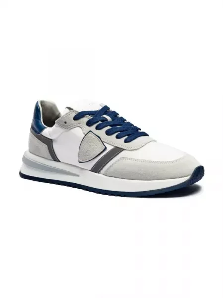 Philippe Model De piele sneakers alb