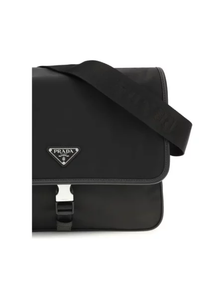 Torba crossbody Prada skórzana czarna