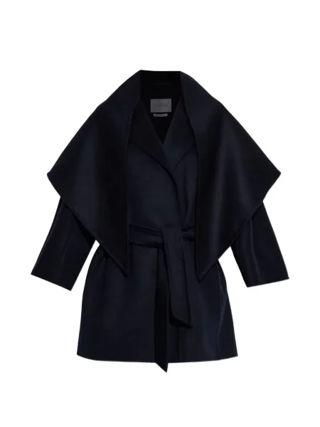 Cu centură palton Max Mara albastru