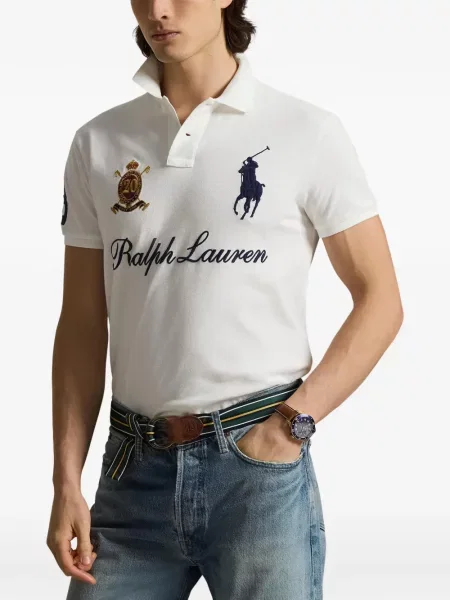 Șapcă Polo Ralph Lauren cu broderie din țesătură twill în carouri albastru