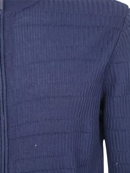 Vilnonis kardiganas Emporio Armani mėlyna