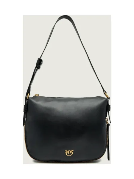 Geantă PINKO Hobo Zip Around Classic AI PLTT negru