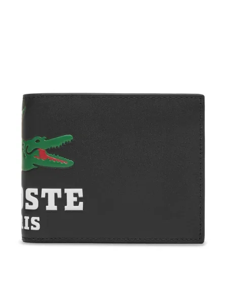 Портмоне Lacoste черно тъмносиньо