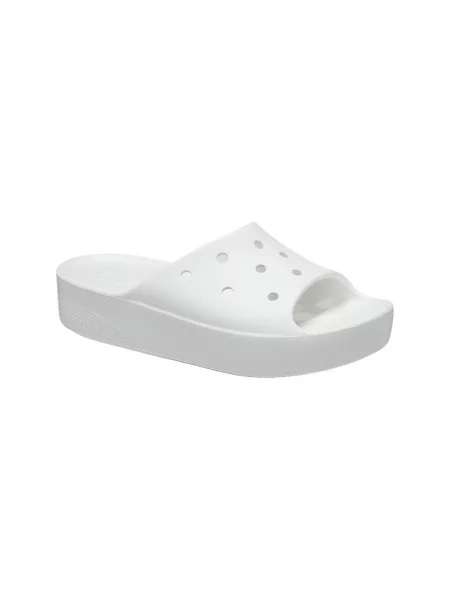 Pantofi Crocs cu platformă clasici alb