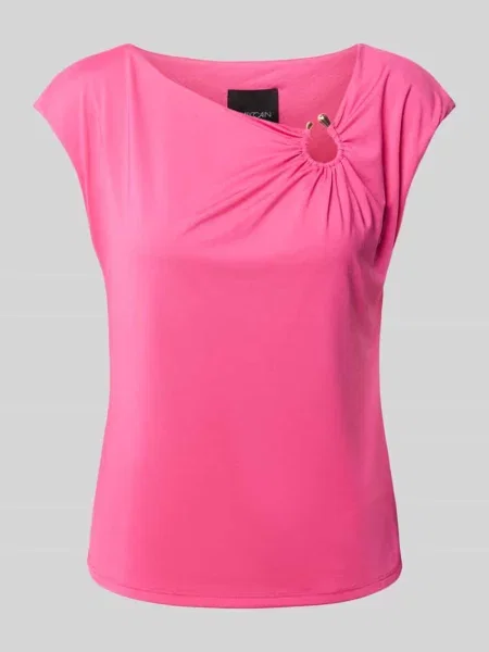 T-shirt z asymetrycznym dekoltem Marc Cain