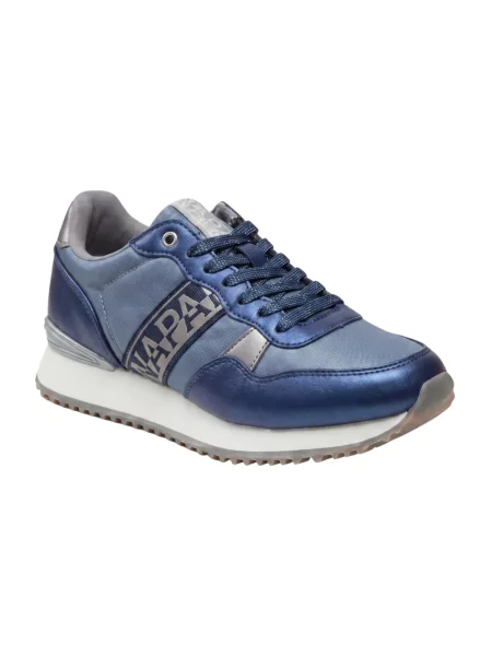 Sneakersy Napapijri na platformie niebieskie