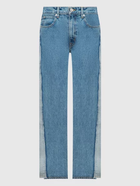 Джинси Re-work з ефектом вивороту Slvrlake сині