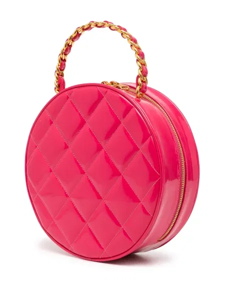 Prošívaná diamant kabelka Chanel Pre-owned růžová