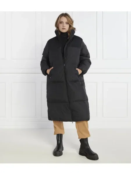 Tommy Hilfiger Hosszú kabát NEW YORK PUFFER MAXI fekete