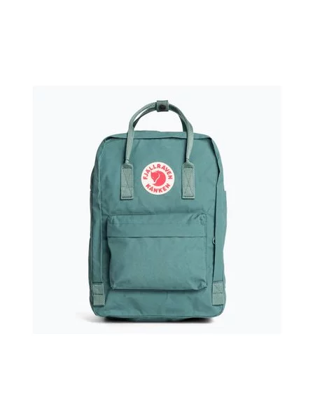 Однотонный большой рюкзак Fjallraven в уличном стиле зеленый