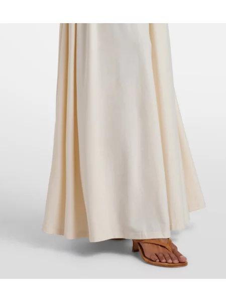 Rochie maxi Bananhot cu gât halter bej