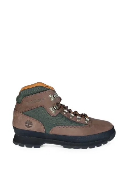 Botine Timberland cu șireturi din dantelă maro