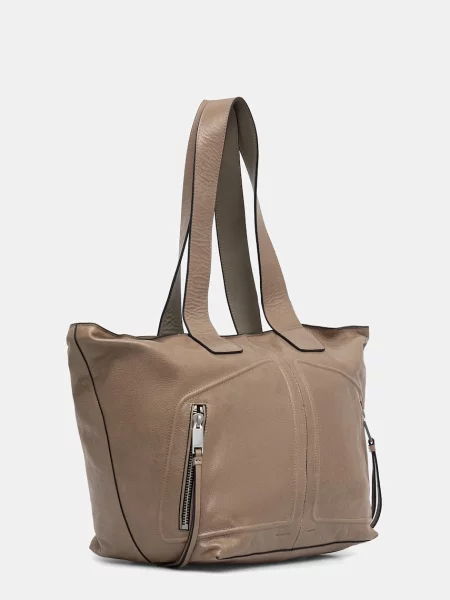 Geantă Allsaints din piele verde
