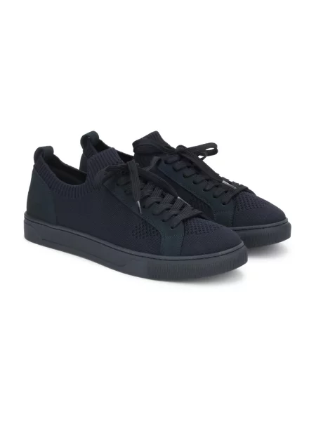 Sneakersy Kazar skórzane ze sznurkiem niebieskie