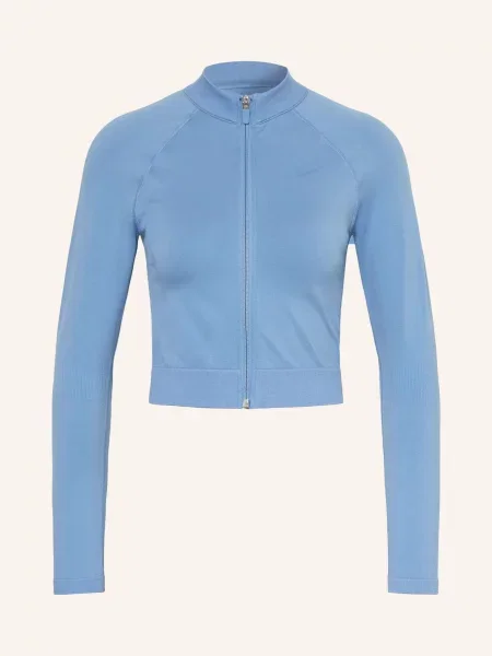 Nike Bunda Na Trénink Pro Seamless tmavě modrá