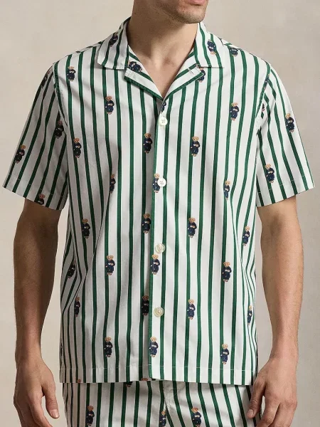 Polo Ralph Lauren pyžamová košile zelená