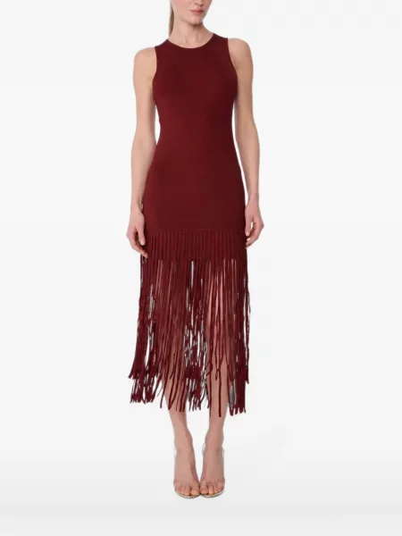 Rochie mini Toccin cu franjuri roșu