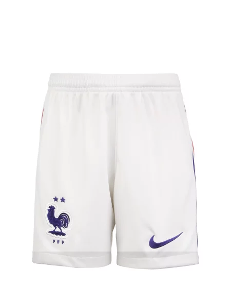 NIKE Pantaloni sport Frankreich Away Stadium EM albastru închis / roşu închis alb