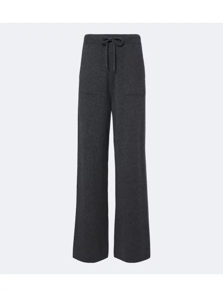 Pantaloni Max Mara din cașmir gri