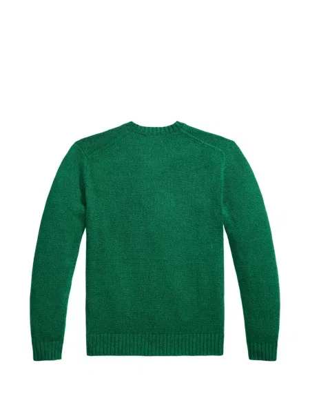 Tricou polo Polo Ralph Lauren cu glugă cu blană cu broderie roșu