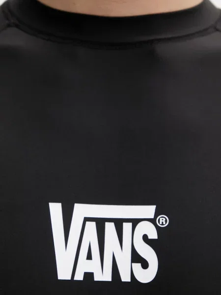 Тениска с дълъг ръкав Vans с дълъг ръкав черно