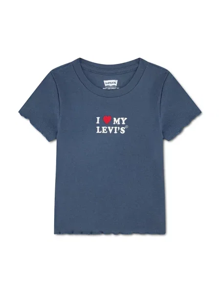 Levi's majica za djecu s pamukom I HEART MY LEVIES TOP plava