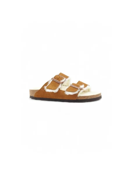 Kapcie Birkenstock brązowe