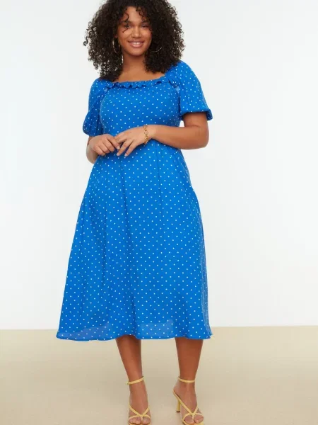 Rochie Trendyol cu buline albastru