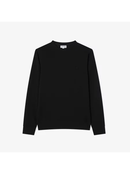 Lacoste Bluza Z Bawełny O Luźnym Kroju Z Naszywką czarna