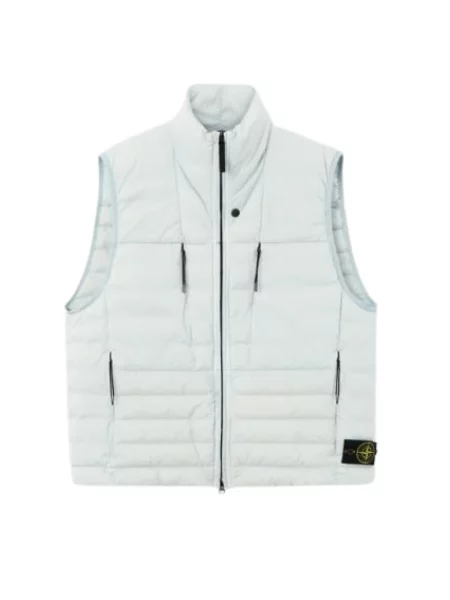 Kamizelka Stone Island z kamieniami pikowana niebieska